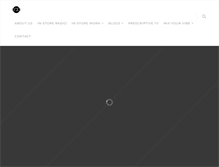 Tablet Screenshot of prescriptivemusic.com